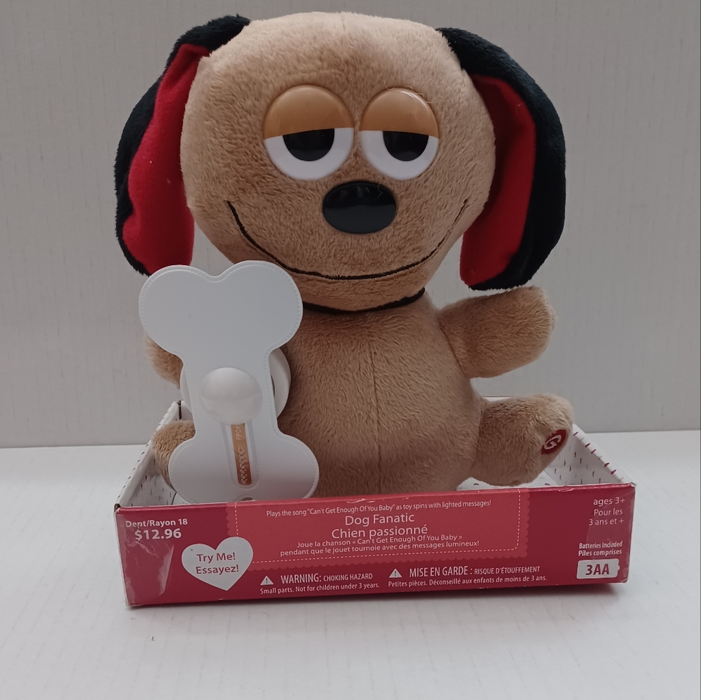 4/$60 Animated Love Dog - Spinning Bone with Music & Lights